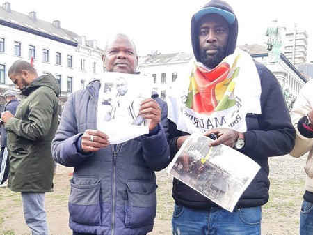 Bruxelles : SPD, IRA Belgique et TPMN organisent un sit-in pour dénoncer le meurtre de Souvi Ould Cheine