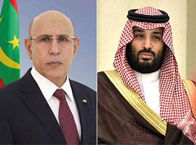 Lors d’un entretien téléphonique avec MBS, le président Ghazouani condamne les attaques iraniennes contre l’Arabie saoudite
