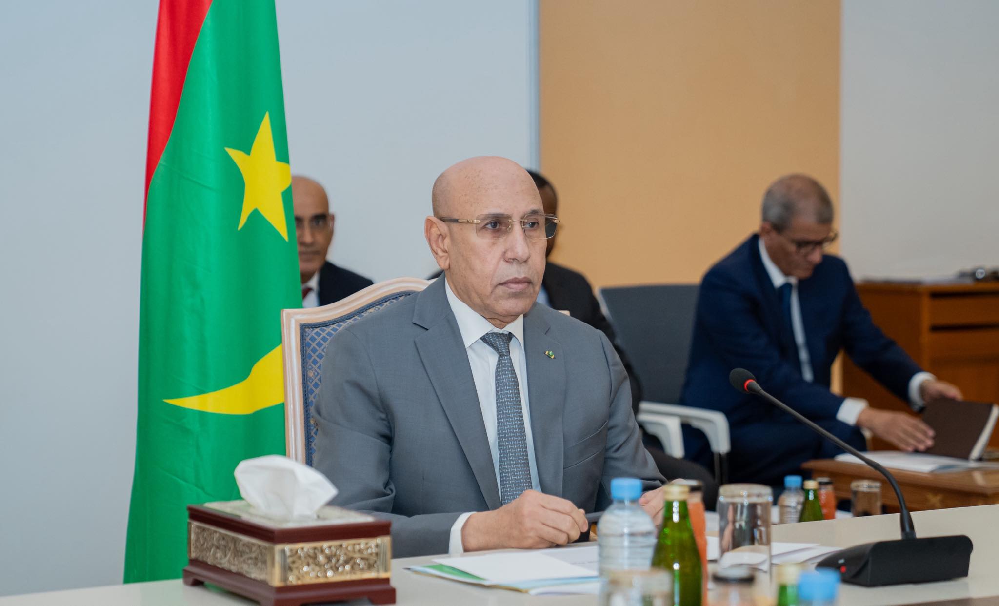 Le président Ghazouani a reçu les représentants des partis politiques participant au dialogue national 