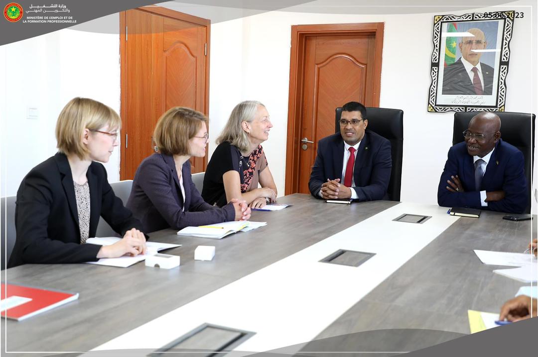 Coopération Mauritanie - Allemagne : M. Niang Mamoudou reçoit une délégation de la KFW