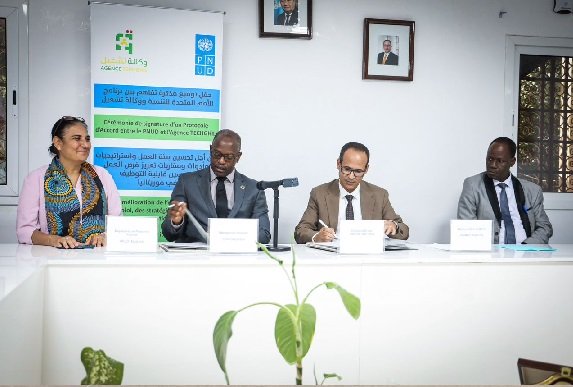 Signature d 'un protocole d'accord entre TECHGHIL et le PNUD pour la promotion de l'emploi [Photoreportage]